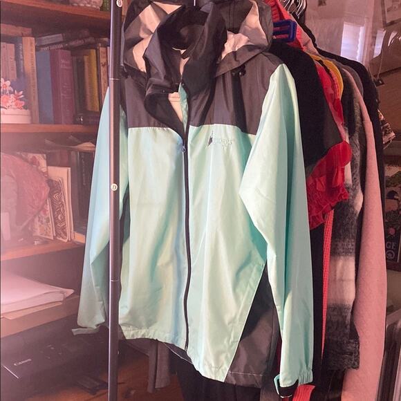 Frogg Toggs Women's Mint and Black Hooded Jacket - Picture 1 of 8